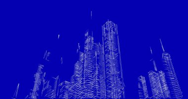 soyut mimari duvar kağıdı tasarımı, dijital konsept arkaplan