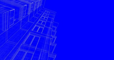 soyut mimari duvar kağıdı tasarımı, dijital konsept arkaplan