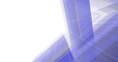 Mimari sanat konseptinde soyut çizgiler, minimum geometrik şekiller. 