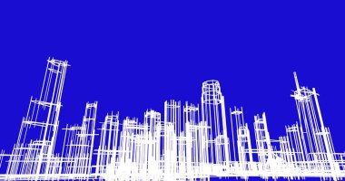 soyut mimari duvar kağıdı tasarımı, dijital konsept arkaplan