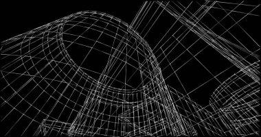 soyut mimari duvar kağıdı tasarımı, dijital konsept arkaplan