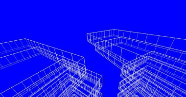 soyut mimari duvar kağıdı tasarımı, dijital konsept arkaplan