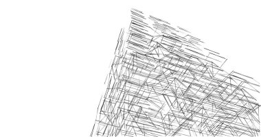 soyut mimari duvar kağıdı tasarımı, dijital konsept arkaplan