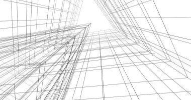 soyut mimari duvar kağıdı tasarımı, dijital konsept arkaplan