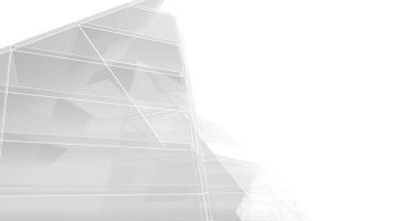 Mimari sanat konseptinde soyut çizgiler, minimum geometrik şekiller. 