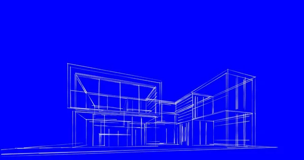 Абстрактный Архитектурный Дизайн Обоев Цифровой Концепт Фон — стоковое фото