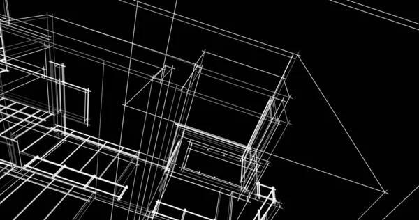 幾何学的な建築物のデザイン — ストック写真