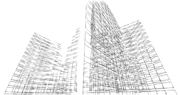 Абстрактный Архитектурный Дизайн Обоев Цифровой Концепт Фон — стоковое фото