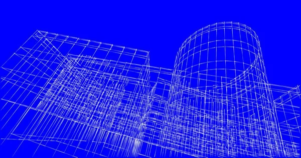 Абстрактный Архитектурный Дизайн Обоев Цифровой Концепт Фон — стоковое фото