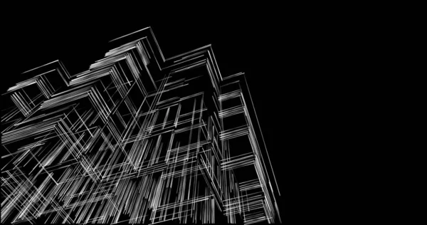 Абстрактный Архитектурный Дизайн Обоев Цифровой Концепт Фон — стоковое фото