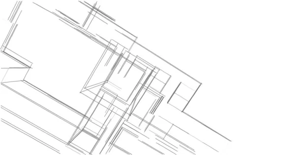 Абстрактный Архитектурный Дизайн Обоев Цифровой Концепт Фон — стоковое фото