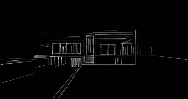 Abstrakcyjny Projekt Tapety Architektonicznej Cyfrowe Tło Koncepcyjne — Zdjęcie stockowe