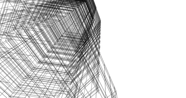 Architecture Bâtiment Illustration Sur Fond — Photo