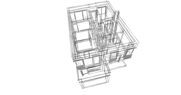 Abstrakt Arkitektonisk Tapet Design Digitalt Koncept Bakgrund — Stockfoto