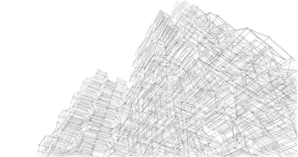 Абстрактный Архитектурный Дизайн Обоев Цифровой Концепт Фон — стоковое фото