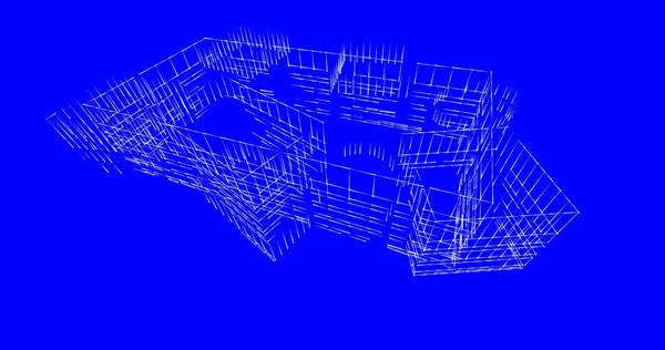 Abstrakcyjny Projekt Tapety Architektonicznej Cyfrowe Tło Koncepcyjne — Zdjęcie stockowe