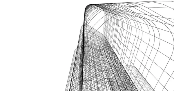 Абстрактный Архитектурный Дизайн Обоев Цифровой Концепт Фон — стоковое фото