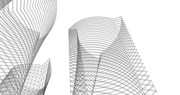 Абстрактный Архитектурный Дизайн Обоев Цифровой Концепт Фон — стоковое фото