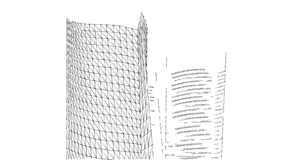 Disegno Astratto Carta Parati Architettonica Sfondo Concetto Digitale — Foto Stock