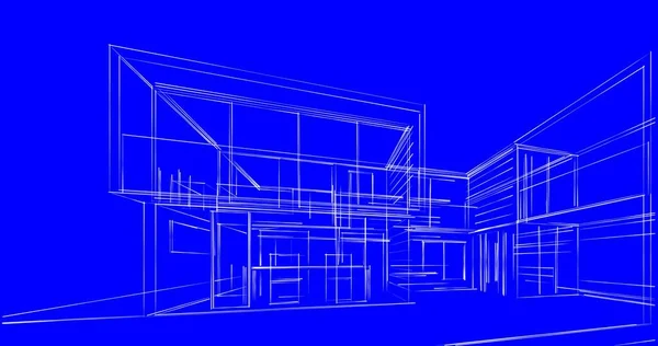 Абстрактный Архитектурный Дизайн Обоев Цифровой Концепт Фон — стоковое фото