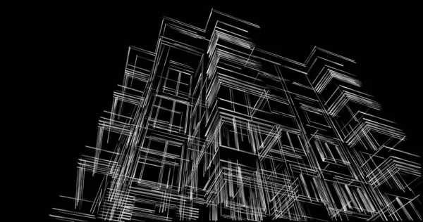 Абстрактный Архитектурный Дизайн Обоев Цифровой Концепт Фон — стоковое фото