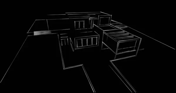 Abstrakcyjny Projekt Tapety Architektonicznej Cyfrowe Tło Koncepcyjne — Zdjęcie stockowe