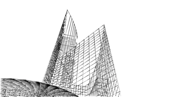 Абстрактный Архитектурный Дизайн Обоев Цифровой Концепт Фон — стоковое фото