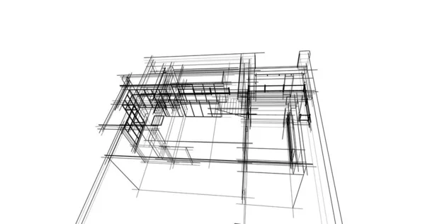 Architektura Budova Ilustrace Pozadí — Stock fotografie