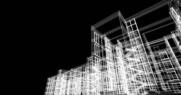 Абстрактный Архитектурный Дизайн Обоев Цифровой Концепт Фон — стоковое фото