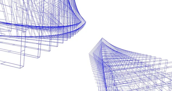 幾何学的建築構造 — ストック写真