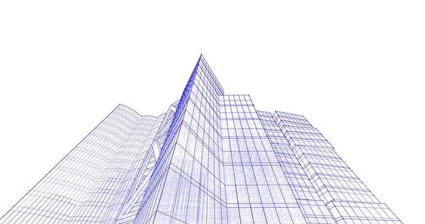 Абстрактный Архитектурный Дизайн Обоев Цифровой Концепт Фон — стоковое фото