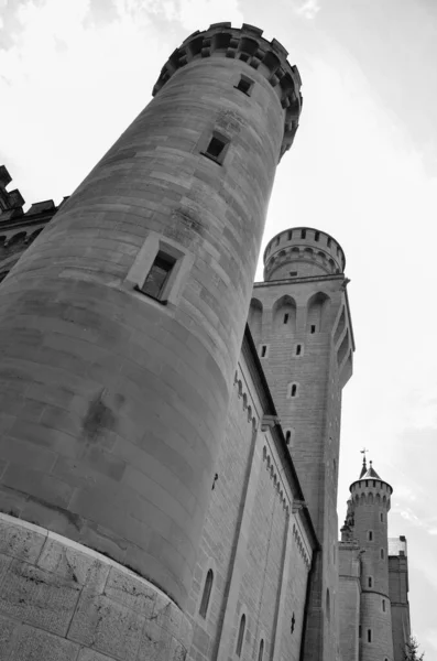 Castelo Velho Com Torre Tiro Arquitetônico — Fotografia de Stock