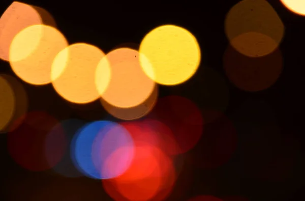 Blurred Abstract Lights Background City Night — Stock Photo, Image