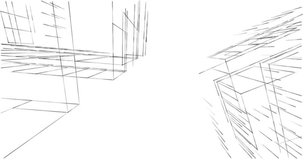 Абстрактный Архитектурный Дизайн Обоев Цифровой Концепт Фон — стоковое фото