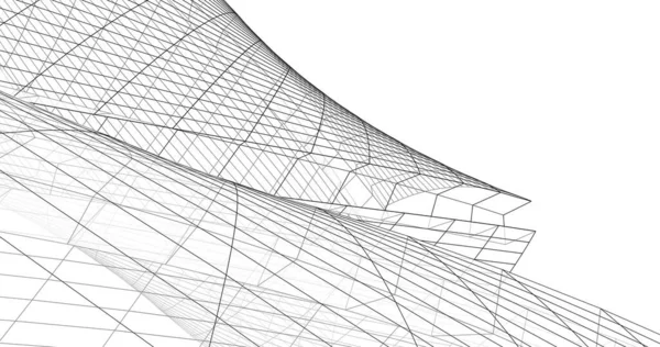 Abstrakcyjny Projekt Tapety Architektonicznej Cyfrowe Tło Koncepcyjne — Zdjęcie stockowe