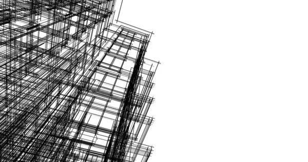 Абстрактный Архитектурный Дизайн Обоев Цифровой Концепт Фон — стоковое фото