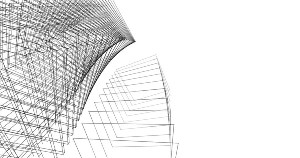 Абстрактный Архитектурный Дизайн Обоев Цифровой Концепт Фон — стоковое фото