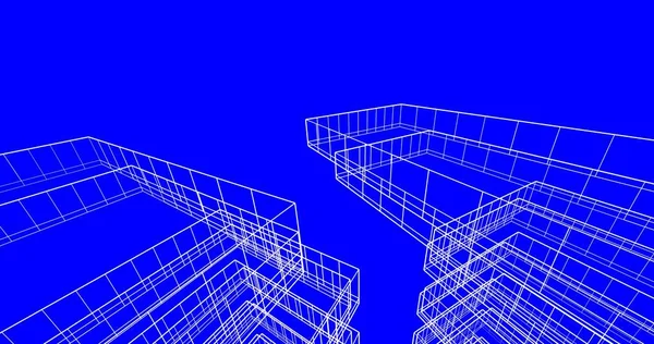 Абстрактный Архитектурный Дизайн Обоев Цифровой Концепт Фон — стоковое фото