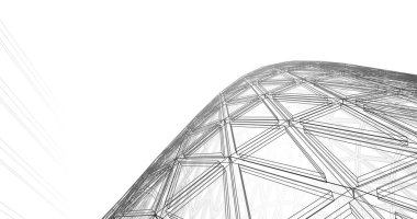 soyut mimari duvar kağıdı tasarımı, dijital konsept arkaplan