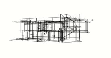 minimal geometrik şekiller, mimari çizgiler