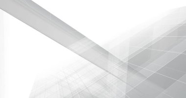 Mimari sanat konseptinde soyut çizgiler, minimum geometrik şekiller. 