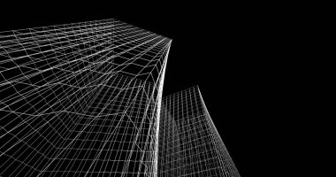 soyut mimari duvar kağıdı tasarımı, dijital konsept arkaplan