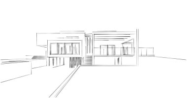 soyut mimari duvar kağıdı tasarımı, dijital konsept arkaplan