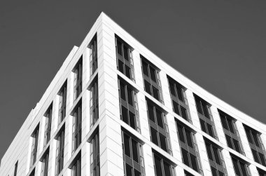 Arkaplanda mimari bina 3d illüstrasyon