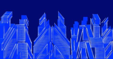 soyut mimari duvar kağıdı tasarımı, dijital konsept arkaplan