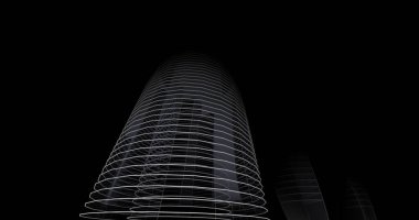 soyut mimari duvar kağıdı tasarımı, dijital konsept arkaplan