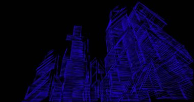 soyut mimari duvar kağıdı tasarımı, dijital konsept arkaplan