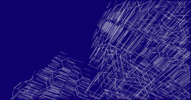 soyut mimari duvar kağıdı tasarımı, dijital konsept arkaplan