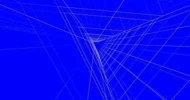 Mimari sanat konseptinde soyut çizgiler, minimum geometrik şekiller. 