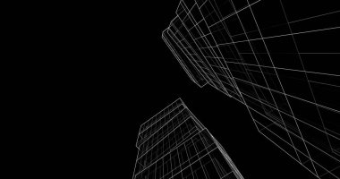 soyut mimari duvar kağıdı tasarımı, dijital konsept arkaplan